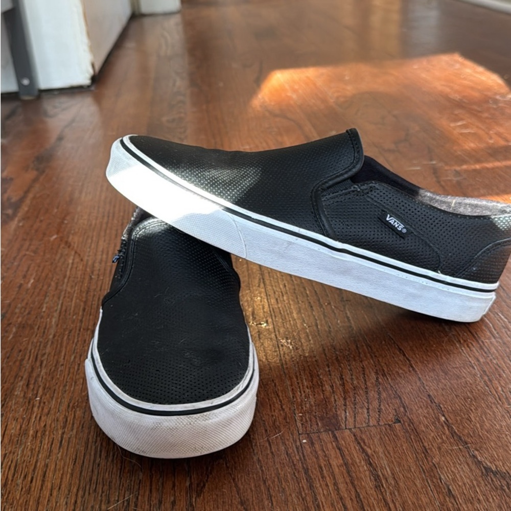 Vans Black Slip-On Shoes